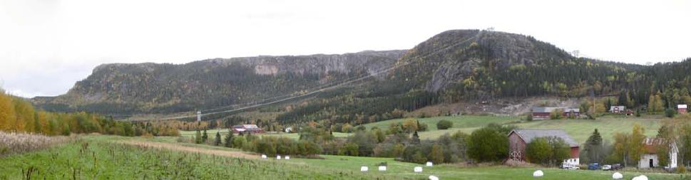 <center>420kV hovedvindkraftgate ved Buvarp, Namdalseid