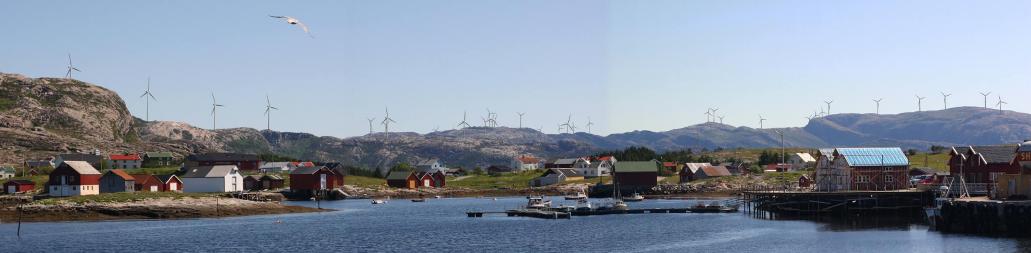 <center>Sætervika med Oksbåsheia i bakgrunnen